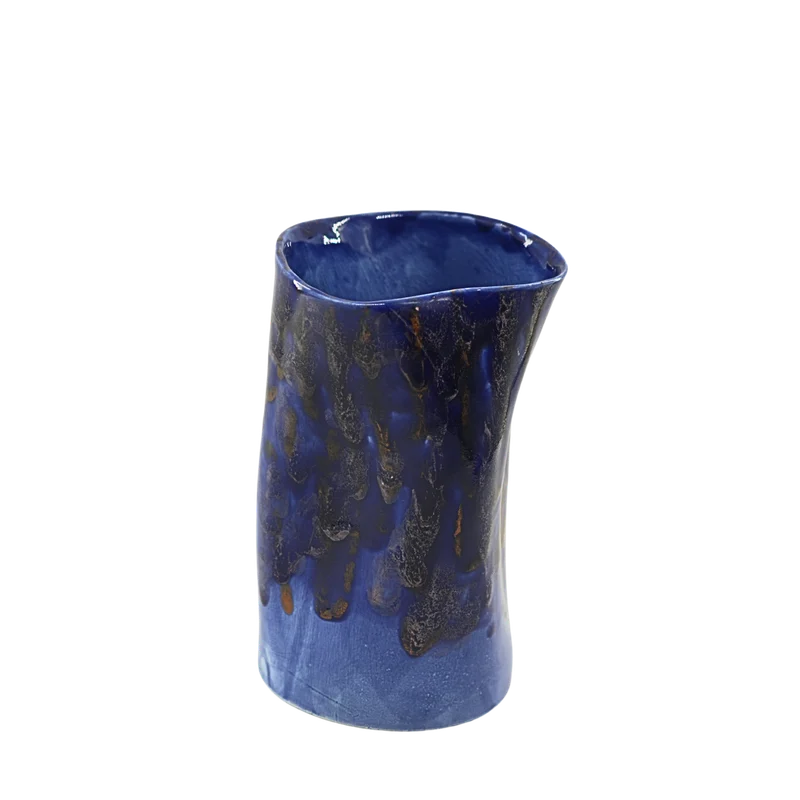 گلدان دفرمه لاجوردی