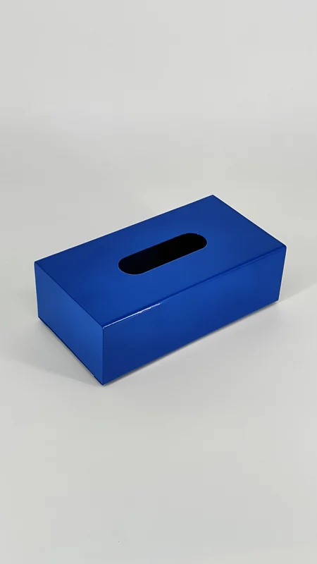 جعبه دستمال کاغذی آبی