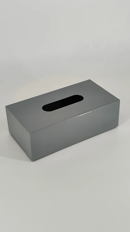 جعبه دستمال کاغذی طوسی